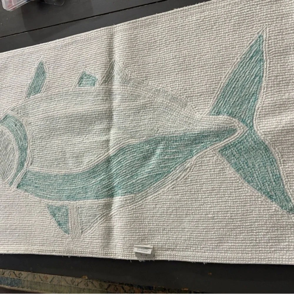 Source Unknown Blue and White Fish Decor